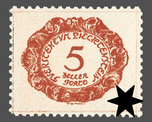 Ziffern im Oval