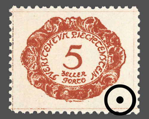 Ziffern im Oval