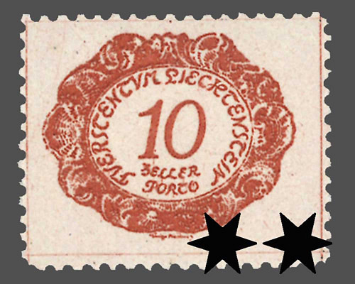 Ziffern im Oval