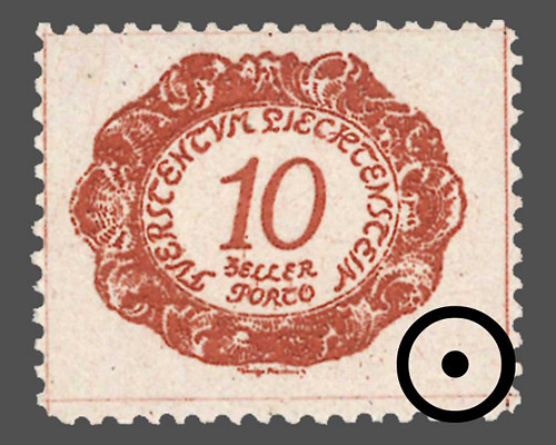 Ziffern im Oval