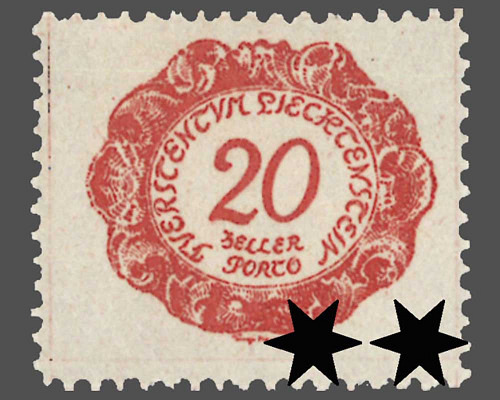 Ziffern im Oval