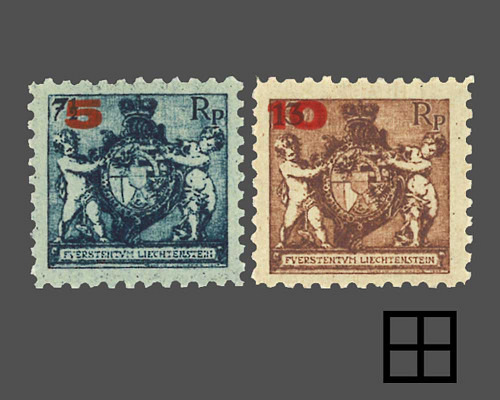 Wappen mit Putten / Aushilfsausgabe / bi