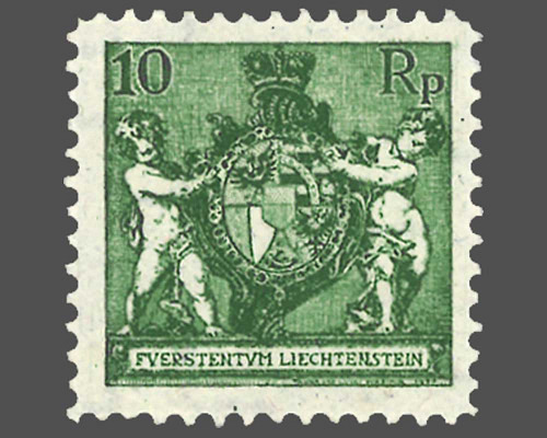 Wappen mit Putten