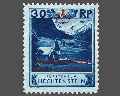 Timbres-poste courants 1930 avec surchar