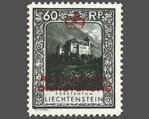 Timbres-poste courants 1930 avec surchar