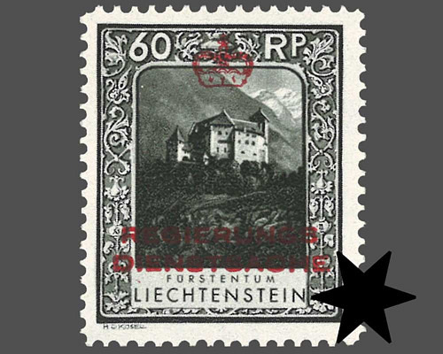 Timbres-poste courants 1930 avec surchar