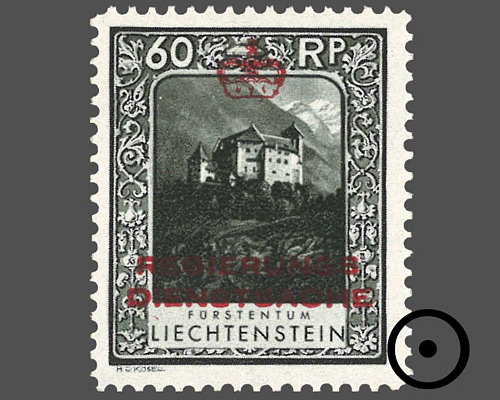 Timbres-poste courants 1930 avec surchar