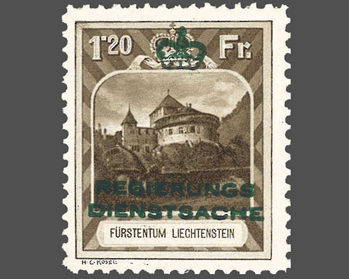 Timbres-poste courants 1930 avec surchar