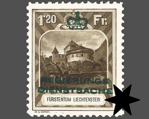 Timbres-poste courants 1930 avec surchar