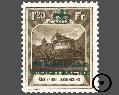 Timbres-poste courants 1930 avec surchar