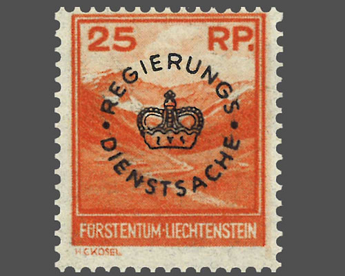 Timbres-poste courants 1933 avec surchar