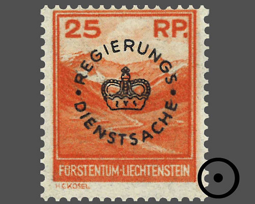 Timbres-poste courants 1933 avec surchar