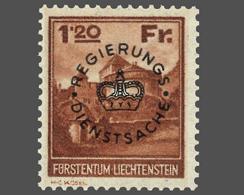 Timbres-poste courants 1933 avec surchar