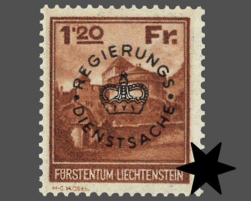 Timbres-poste courants 1933 avec surchar