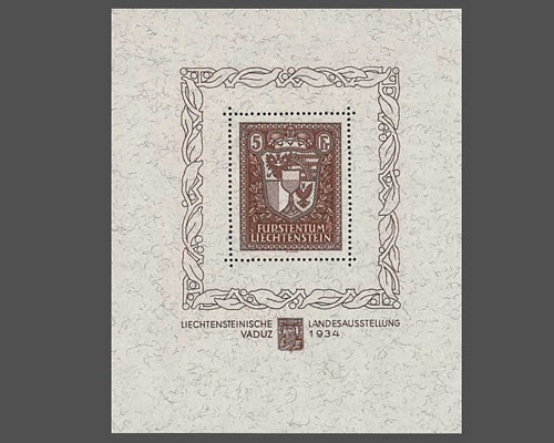 1. Stamp exhibition at the Liechtenstein