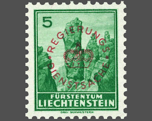 Definitive stamps 1934/1935 with circula