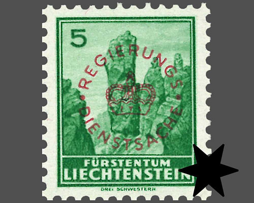 Definitive stamps 1934/1935 with circula