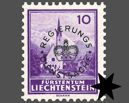 Definitive stamps 1934/1935 with circula