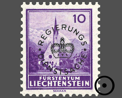 Definitive stamps 1934/1935 with circula