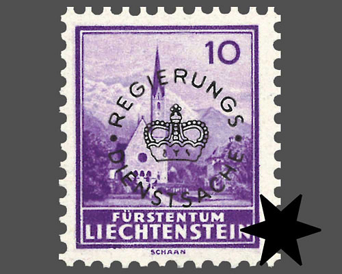 Definitive stamps 1934/1935 with circula