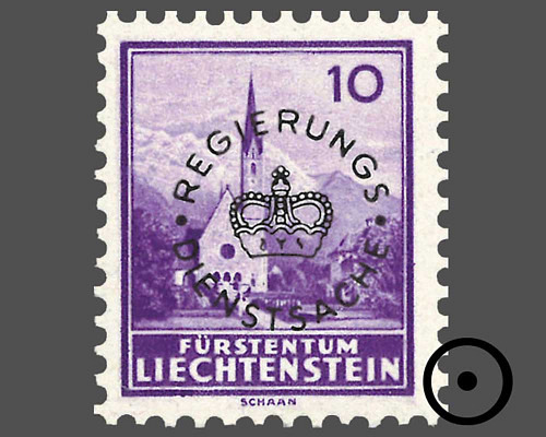 Definitive stamps 1934/1935 with circula