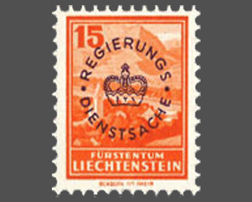 Definitive stamps 1934/1935 with circula