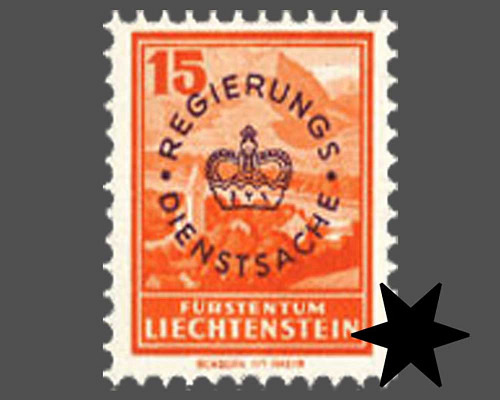 Definitive stamps 1934/1935 with circula