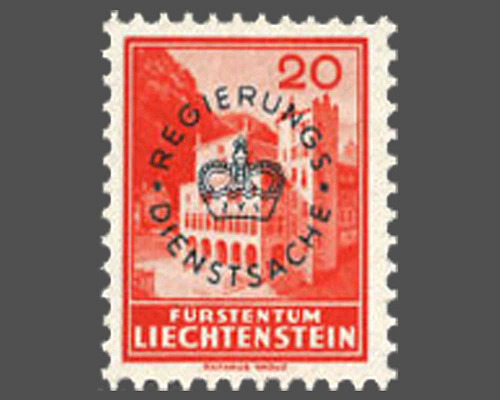 Definitive stamps 1934/1935 with circula