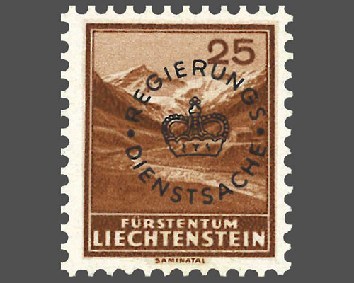 Definitive stamps 1934/1935 with circula