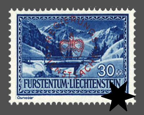 Definitive stamps 1934/1935 with circula