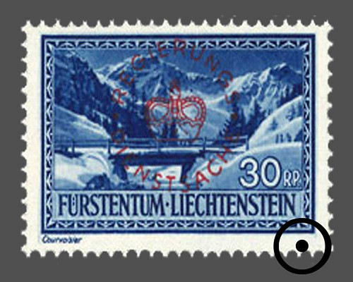Definitive stamps 1934/1935 with circula