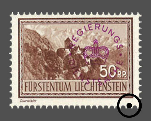 Definitive stamps 1934/1935 with circula
