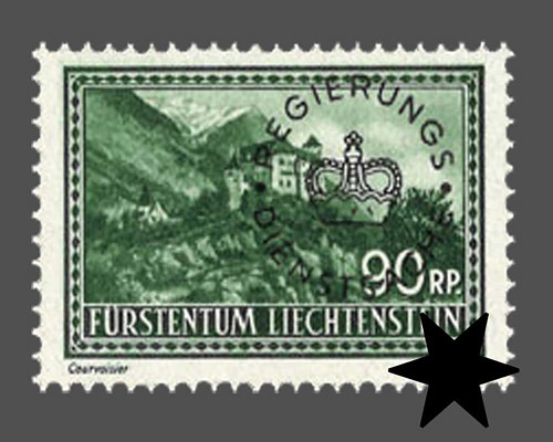 Definitive stamps 1934/1935 with circula