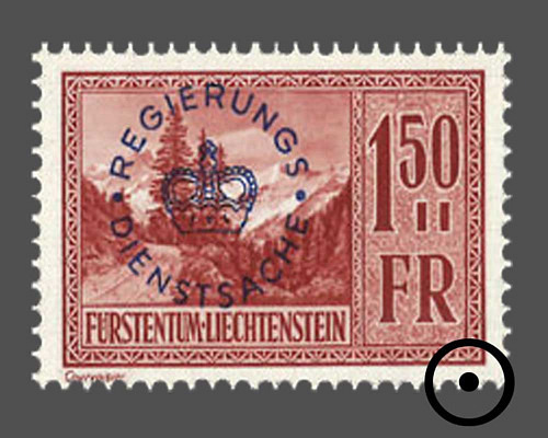 Definitive stamps 1934/1935 with circula