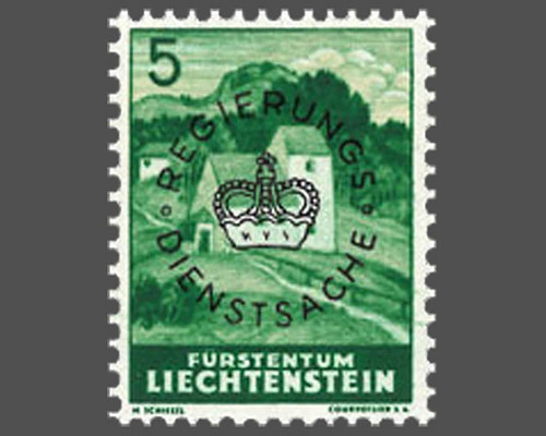 Definitive stamps 1937/1938 with circula