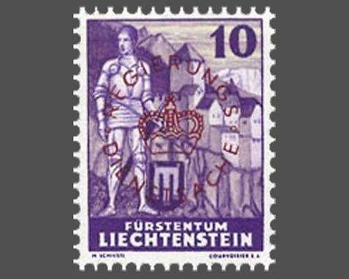 Definitive stamps 1937/1938 with circula