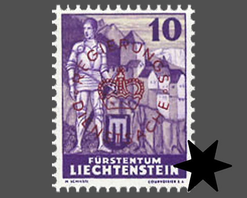 Definitive stamps 1937/1938 with circula