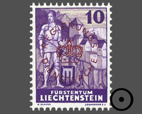 Definitive stamps 1937/1938 with circula