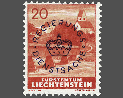 Definitive stamps 1937/1938 with circula