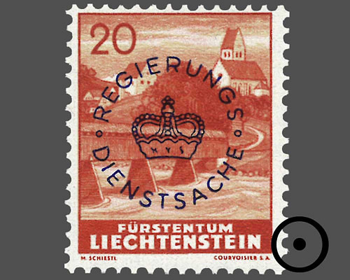 Definitive stamps 1937/1938 with circula