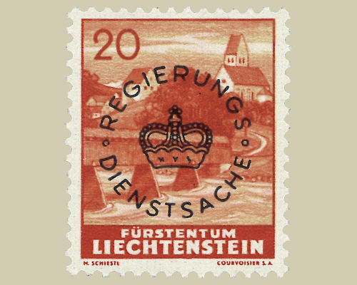Definitive stamps 1937/1938 with circula