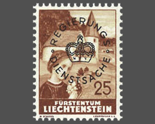Definitive stamps 1937/1938 with circula