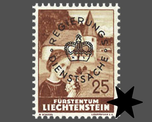 Definitive stamps 1937/1938 with circula