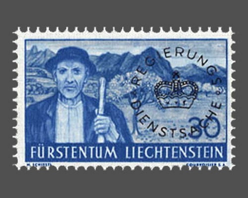 Definitive stamps 1937/1938 with circula