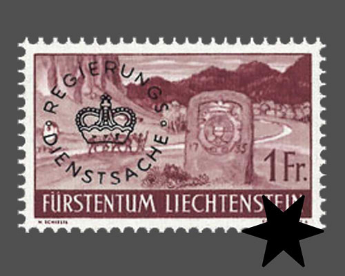 Definitive stamps 1937/1938 with circula