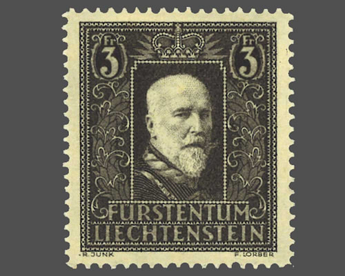 Timbre de deuil: prince Franz l