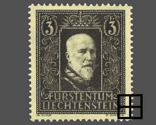 Timbre de deuil: prince Franz l