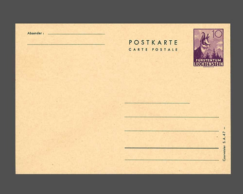 Postcard: Chamois