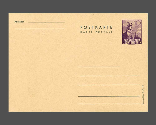 Postcard: Chamois