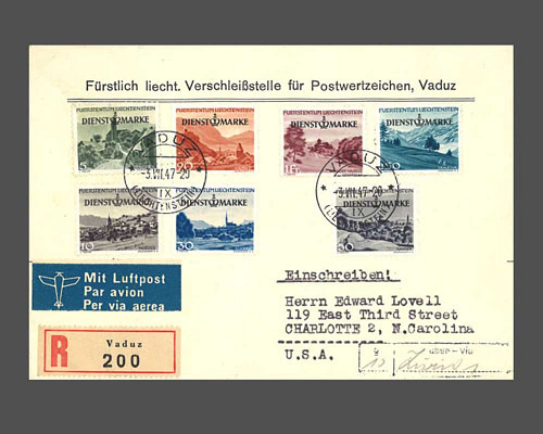 Timbres-poste courants 1944 avec surchar